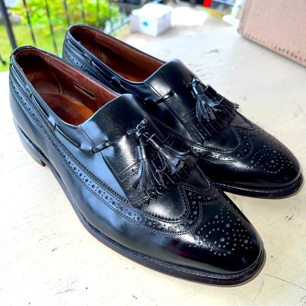 Allen Edmonds Arlington Kiltie Tassel Wingtip Loafer 50070 - Black - 10E